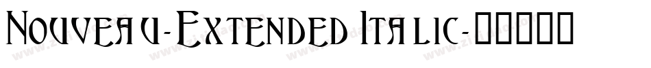 Nouveau-Extended Italic字体转换